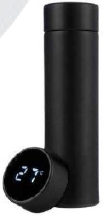 Temperature Thermos Bottle for Hot and Cold Beverage Storage, Smart Drinkware Gift for Office, Travel and Daily Use, Modern Corporate Gifting and Hydration Needs